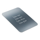 Your message here gray blue metallic background te magneet (Rechterzijde)