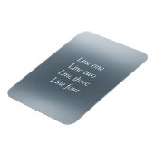 Your message here gray blue metallic background te magneet (Linkerzijde)