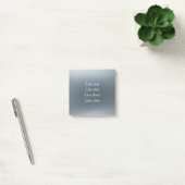 Your message here gray blue metallic background te post-it® notes (Kantoor)