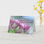 Your Mind Is A Garden Kaart (Gele Bloem)