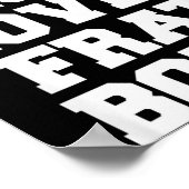 Your Mom Loves Frat Boys Funny Fraternity College Poster (Hoek)