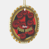 Your Move Checkers Keramisch Ornament (Rechts)