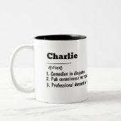 Your Mug, Your Message! Tweekleurige Koffiemok (Links)