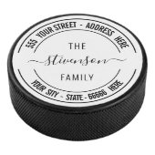 Your Name Address or Custom Text Personalized Hockey Puck (3/4)