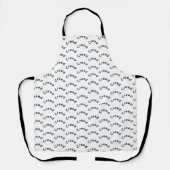 Your name Apron in Black and White Schort (Voorkant)
