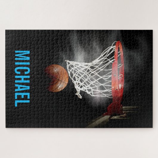 Your Name Customizable Basketball Artwork Pop Art Legpuzzel (Horizontaal)