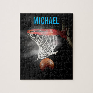 Your Name Customizable Basketball Artwork Pop Art Legpuzzel