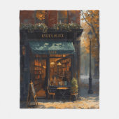 Your Name Fall Fleece Blanket Bookish Coffee Shop (Voorkant)