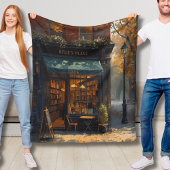 Your Name Fall Fleece Blanket Bookish Coffee Shop Deken