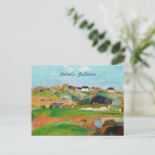 Your Name Impressionist Pastoral Painting Gauguin Briefkaart (Staand voorkant)