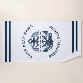 Your Name of Boat Anchor  Strandlaken (Voorkant)