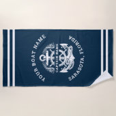 Your Name of Boat Anchor  Strandlaken (Voorkant)