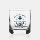 Your Name of Boat Anchor Whisky Glas (Achterkant)