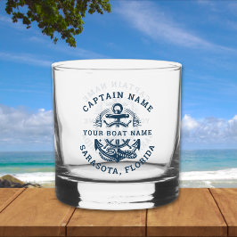 Your Name of Boat Anchor Whisky Glas