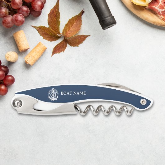 Your Name of Boat Ancient Anchor Kurkentrekker