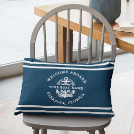 Your Name of Boat Ancient Anchor  Kussen