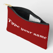 Your Name on Red Pouch Etui (Open)