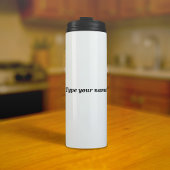 Your Name on White Tumbler Thermosbeker