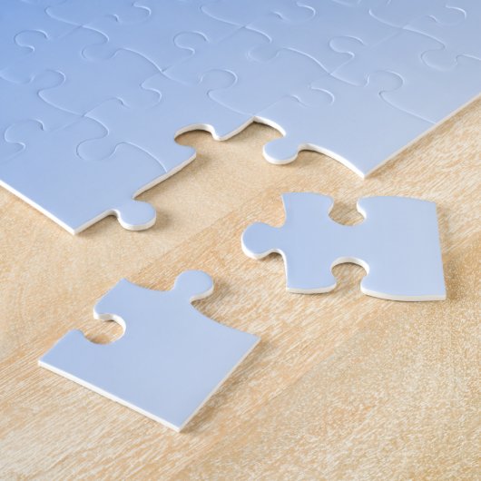 Your Name or Word | Blue Ombre Gradient Legpuzzel (Zijkant)