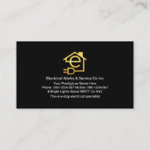 Your Name Powers Electric Plug Visitekaartje (Achterkant)