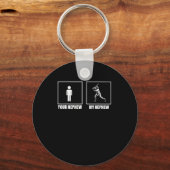 Your Nephew My New Phew Baseball  Sleutelhanger (Voorkant)