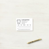 Your Next Appointment Dentist's Office Reminder Post-it® Notes (Op bureau)