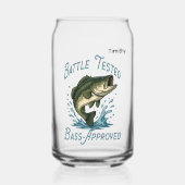 Your Next Big Catch Fishing Illustration Blikvorm Glas (Achterkant)