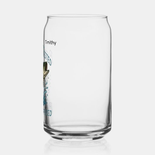 Your Next Big Catch Fishing Illustration Blikvorm Glas (Rechts)