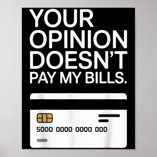 Your Onion Doesn't Pay My Bills Success Hustle Mot Poster (Voorkant)