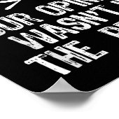 Your Onion Wasnt In The Recipe Chef Cooking Gift C Poster (Hoek)