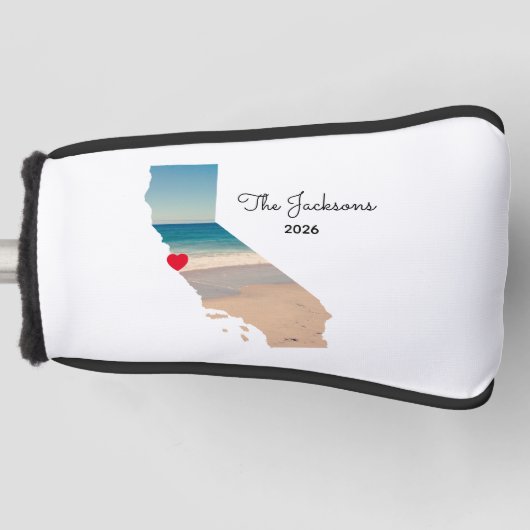 Your Own California Vacation Photo Golfheadcover (Voorkant)