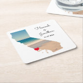 Your Own California Wedding Photo Kartonnen Onderzetters (Schuin)