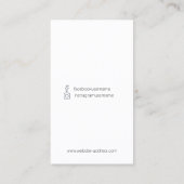 Your Own Custom Artistic Watercolo Earring Display Visitekaartje (Achterkant)