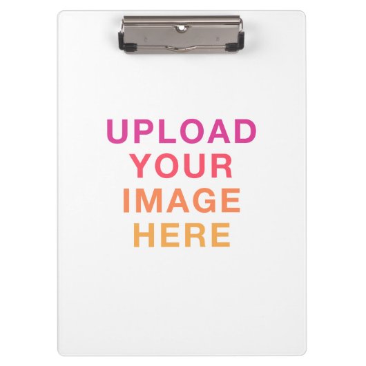 Your Own Image Logo White Klembord (Voorkant)