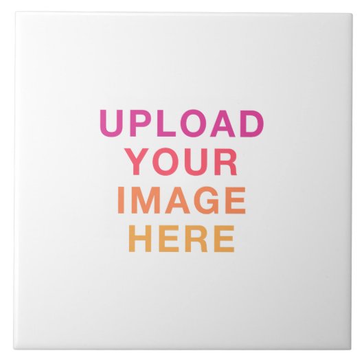 Your Own Image Photo Blank Tegeltje (Voorkant)