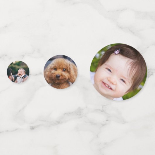 Your Own Photos Custom Table Confetti (Achterkanten)