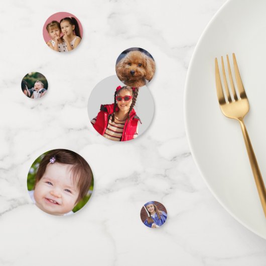 Your Own Photos Custom Table Confetti (Groep)