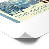 Your own text ski resort vacation mountain  Poster (Hoek)