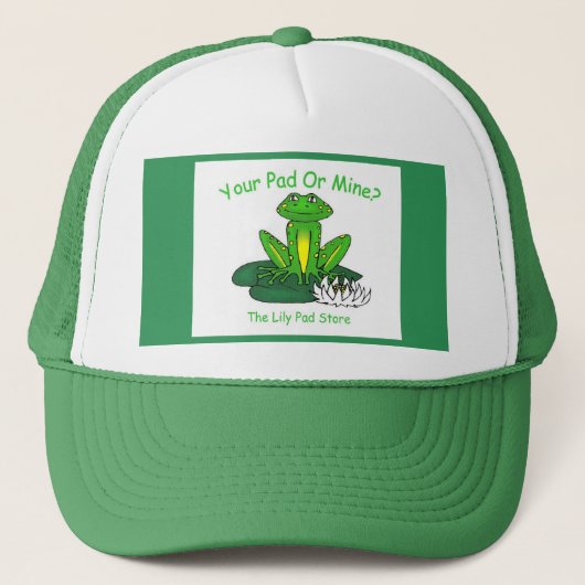 Your Pad or Mine - Bright Green Trucker Pet (Voorkant)