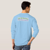 Your Pad or Mine - Men's Baby Blue Long Sleeve T-shirt (Achterkant volledig)