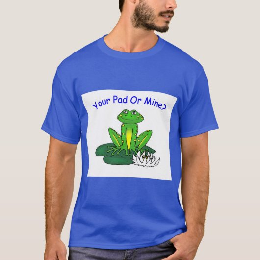 Your Pad or Mine - Men's Royal Blue T-shirt (Voorkant)