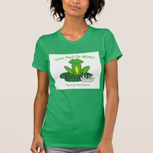 Your Pad or Mine - Women's Bright Green T-shirt (Voorkant)