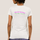 Your Pad or Mine? Women's Light Gray Short Sleeve T-shirt (Achterkant)