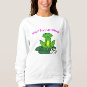 Your Pad or Mine - Women's White Long Sleeve Trui (Voorkant)