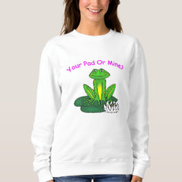 Your Pad or Mine - Women's White Long Sleeve Trui