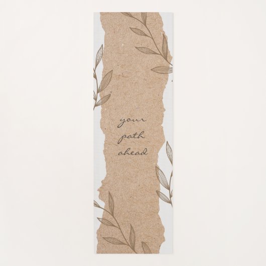 Your path ahead on a brown and white yogamat (Voorkant)