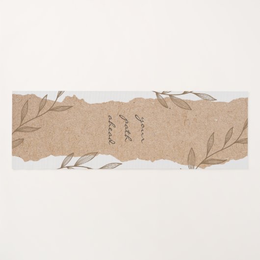 Your path ahead on a brown and white yogamat (Voorkant (horizontaal))