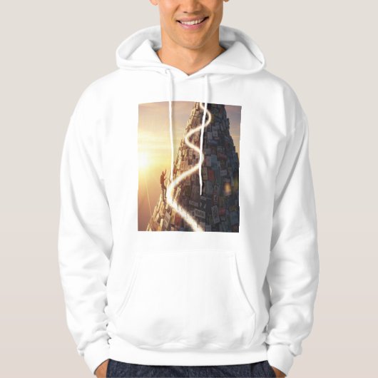 Your Path to Mastery: Climb Higher Today Hoodie (Voorkant)