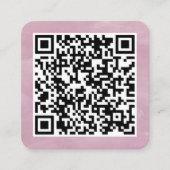 Your Personal QR Code Linked to Your URL Vierkante Visitekaartje (Voorkant)