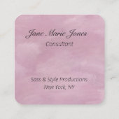 Your Personal QR Code Linked to Your URL Vierkante Visitekaartje (Achterkant)